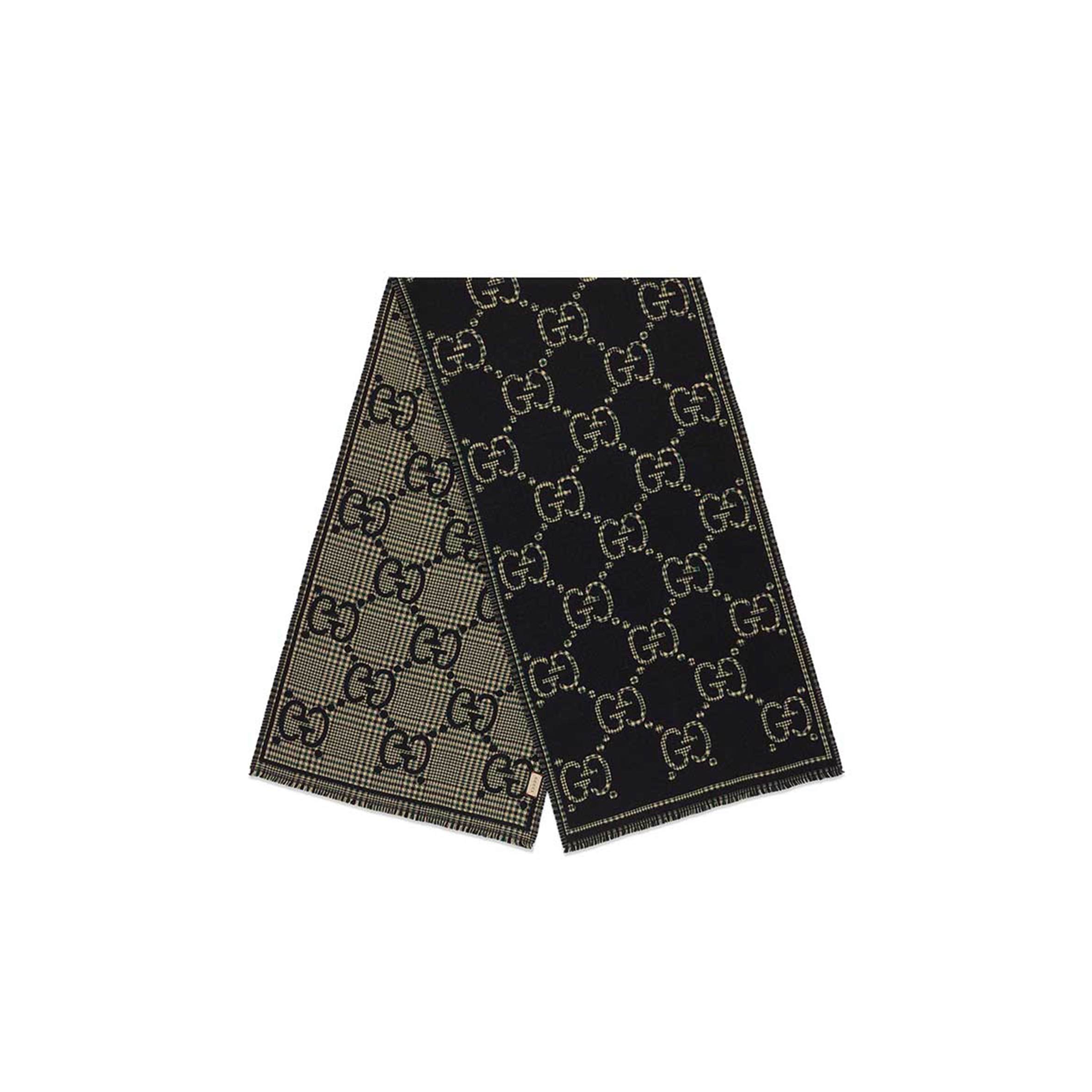 GUCCI SCARF GG CHECKERED WOOL SCARF 660025 (180*147cm)